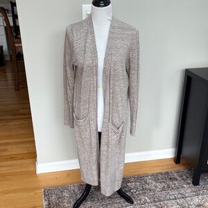 Eileen Fisher Light Brown Open Front Cardigan